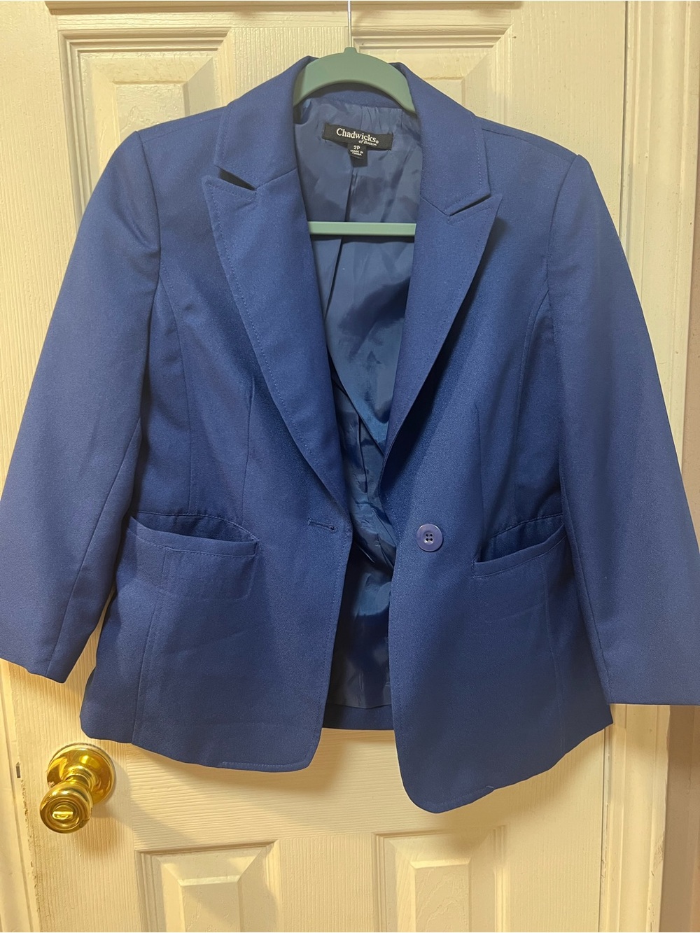 Chadwicks Cobalt Blue Tailored Women's Blazer - Single Button